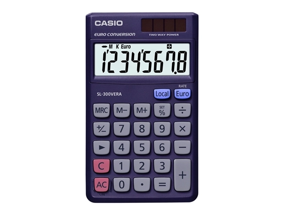 Een Rekenmachine Casio SL-300VERA koop je bij VHK Kantoorartikelen