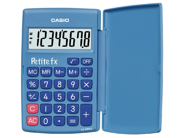 Een Rekenmachine Casio basisschool blauw koop je bij VHK Kantoorartikelen