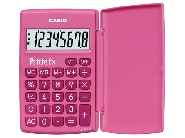 Een Rekenmachine Casio basisschool roze koop je bij VHK Kantoorartikelen