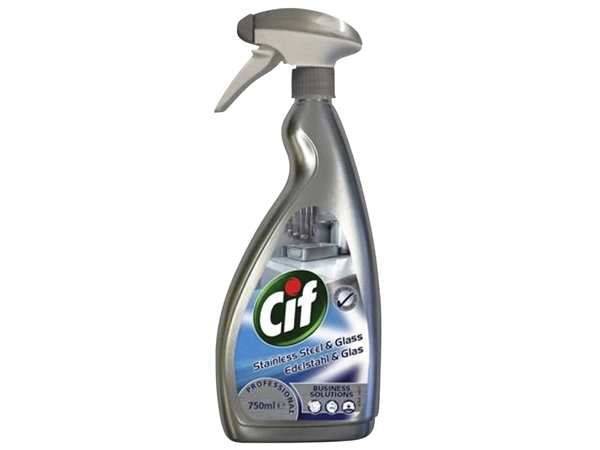 Een Roestvrijstaal reiniger CIF professional 750ml koop je bij VHK Kantoorartikelen