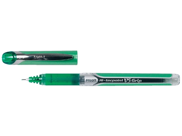 Een Rollerpen PILOT Hi-Tecpoint V5 Grip fijn groen koop je bij VHK Kantoorartikelen