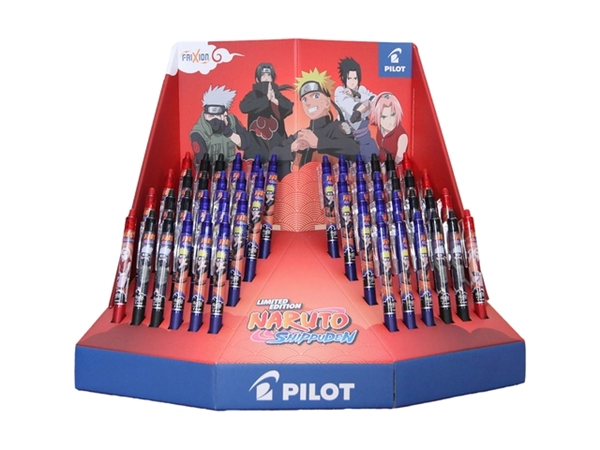 Een Rollerpen PILOT friXion clicker Naruto medium 3 kleuren assorti koop je bij Hoekmankantoorartikelen.nl