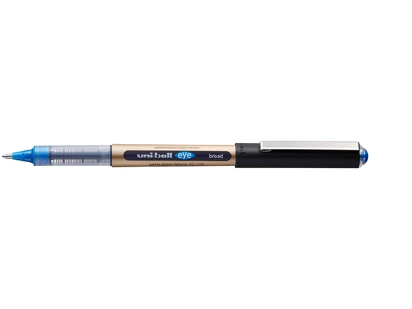 Een Rollerpen Uni-ball Eye 150N breed blauw koop je bij Hoekmankantoorartikelen.nl