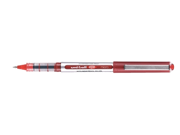 Een Rollerpen Uni-ball Eye 150R micro rood koop je bij VHK Kantoorartikelen