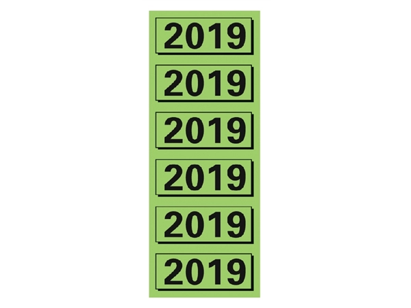 Een Rugetiket Elba 2019 57x25mm groen 120 stuks koop je bij Hoekmankantoorartikelen.nl