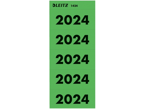 Een Rugetiket Leitz 2024 80mm groen 100 stuks koop je bij VHK Kantoorartikelen