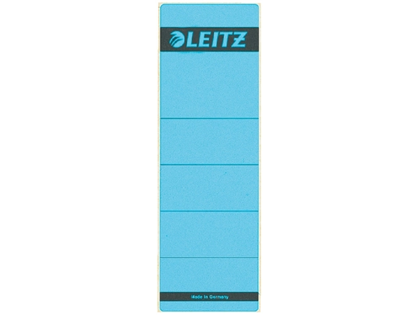 Een Rugetiket Leitz breed/kort 62x192mm zelfklevend blauw 10 stuks koop je bij Hoekmankantoorartikelen.nl