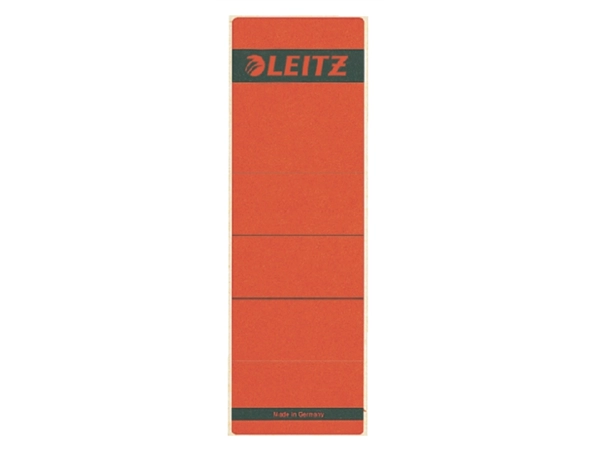 Een Rugetiket Leitz breed/kort 62x192mm zelfklevend rood 10 stuks koop je bij Hoekmankantoorartikelen.nl