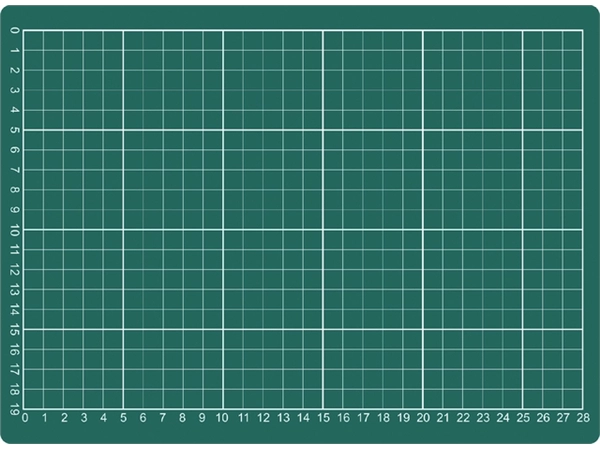 Een Snijmat A4 300x220mm groen koop je bij VHK Kantoorartikelen