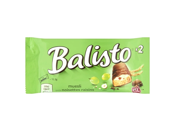 Een Snoep Balisto muesli reep 37gr koop je bij VHK Kantoorartikelen