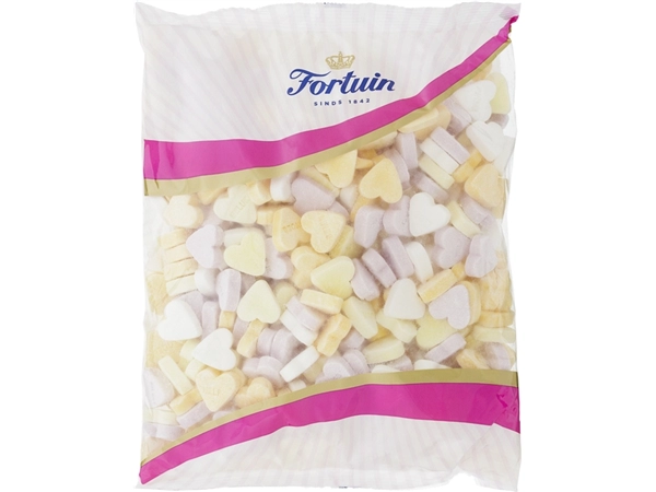 Een Snoep Fortuin vruchtenhartjes 1kg koop je bij VHK Kantoorartikelen