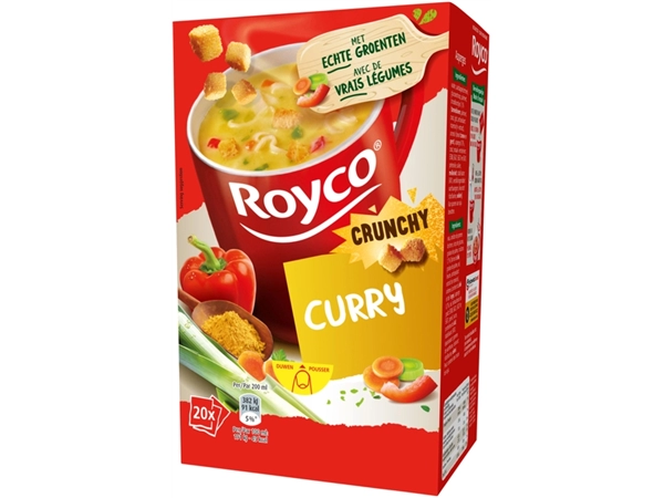 Een Soep Royco crunchy curry 20 zakjes koop je bij VHK Kantoorartikelen