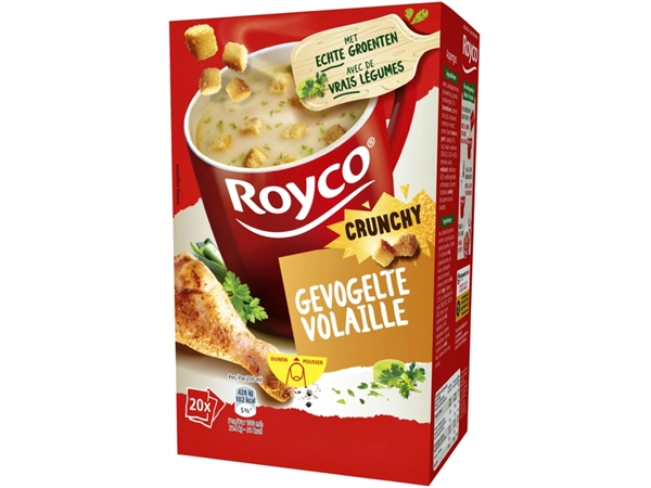 Een Soep Royco gevogelte met croutons 20 zakjes koop je bij VHK Kantoorartikelen