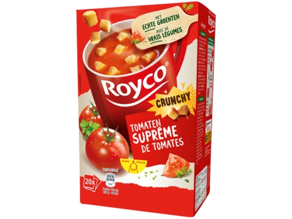 Een Soep Royco tomaten supreme met croutons 20 zakjes koop je bij VHK Kantoorartikelen