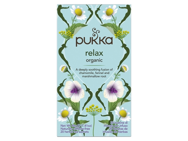 Een Thee Pukka relax 20 zakjes koop je bij VHK Kantoorartikelen