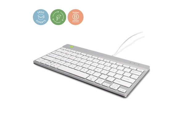 Een Toetsenbord R-Go Ergonomisch Compact Break QWERTY koop je bij Hoekmankantoorartikelen.nl