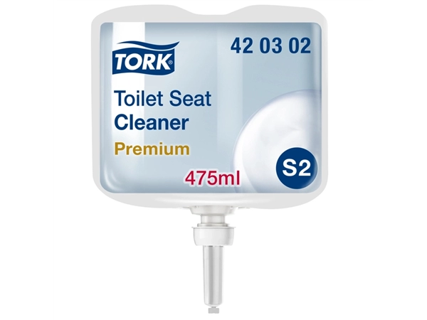 Een Toiletbrilreiniger Tork S2 tbv dispensersystemen premium 475ml 420302 koop je bij VHK Kantoorartikelen