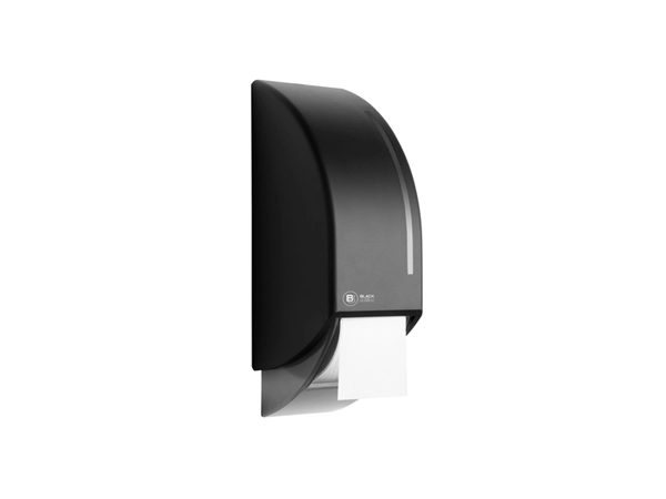 Een Toiletpapierdispenser BlackSatino ST10 systeemrol zwart 331950 koop je bij VHK Kantoorartikelen