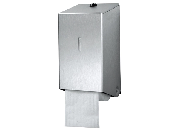 Een Toiletpapierdispenser Euro Products doprol duo RVS 438001 koop je bij Hoekmankantoorartikelen.nl