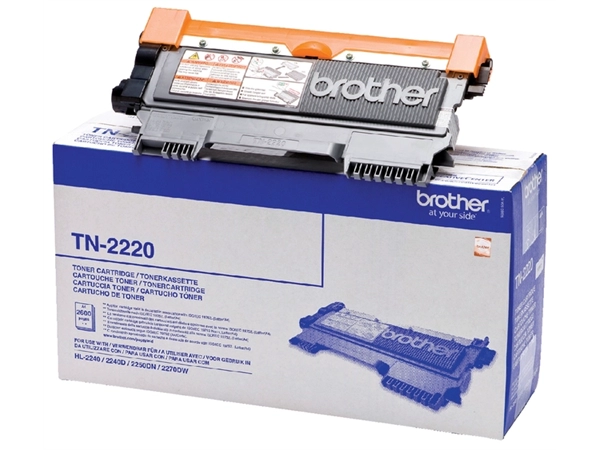 Een Toner Brother TN-2220 zwart 2.6k koop je bij Hoekmankantoorartikelen.nl