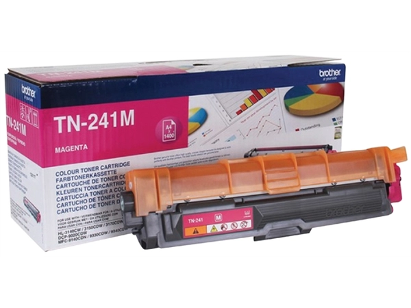 Een Toner Brother TN-241M rood koop je bij VHK Kantoorartikelen