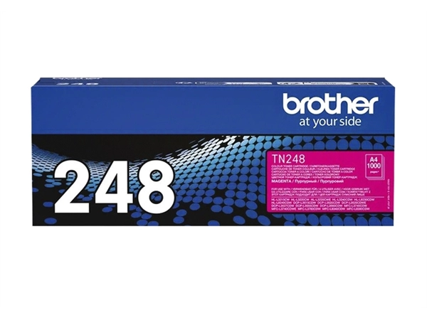 Een Toner Brother TN-248M rood koop je bij Hoekmankantoorartikelen.nl