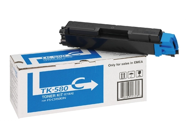 Een Toner Kyocera TK-580C blauw koop je bij Hoekmankantoorartikelen.nl