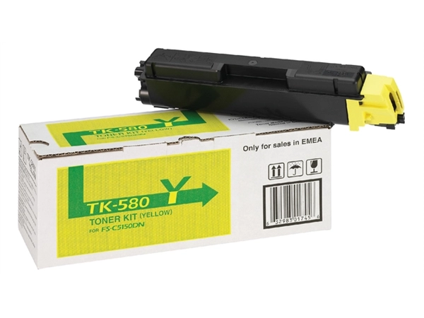 Een Toner Kyocera TK-580Y geel koop je bij Hoekmankantoorartikelen.nl