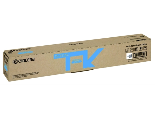 Een Toner Kyocera TK-8115C blauw koop je bij VHK Kantoorartikelen