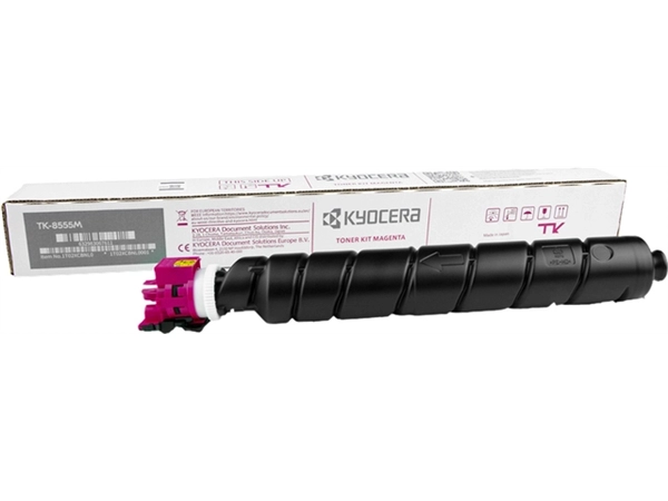 Een Toner Kyocera TK-8555M rood koop je bij VHK Kantoorartikelen