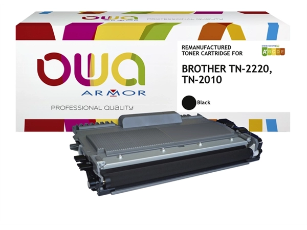 Een Toner OWA alternatief tbv Brother TN-2220BK zwart koop je bij Hoekmankantoorartikelen.nl