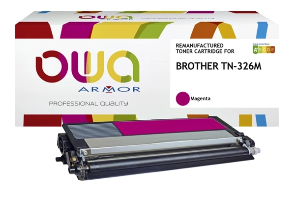 Een Toner OWA alternatief tbv Brother TN-326M rood koop je bij VHK Kantoorartikelen