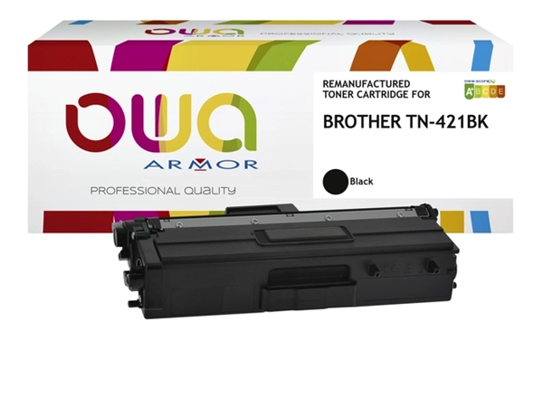 Een Toner OWA alternatief tbv Brother TN-421BK zwart koop je bij Hoekmankantoorartikelen.nl