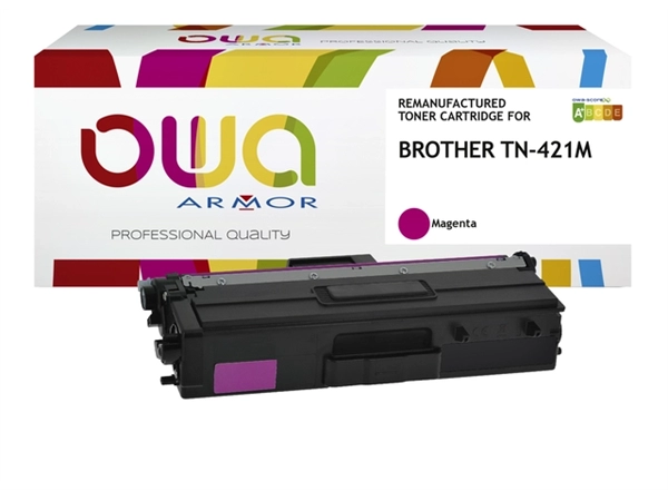 Een Toner OWA alternatief tbv Brother TN-421M rood koop je bij VHK Kantoorartikelen