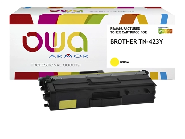 Een Toner OWA alternatief tbv Brother TN-423Y geel koop je bij Hoekmankantoorartikelen.nl