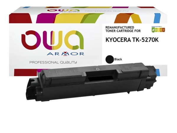 Een Toner OWA alternatief tbv Kyocera TK-5270K zwart koop je bij VHK Kantoorartikelen