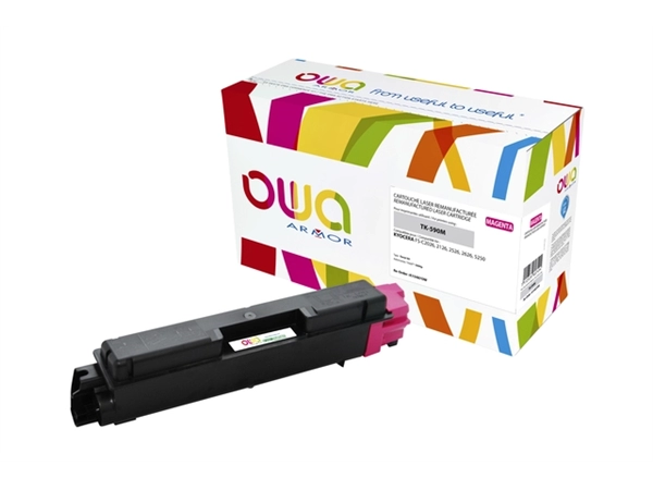 Een Toner OWA alternatief tbv Kyocera TK-590M rood koop je bij Hoekmankantoorartikelen.nl