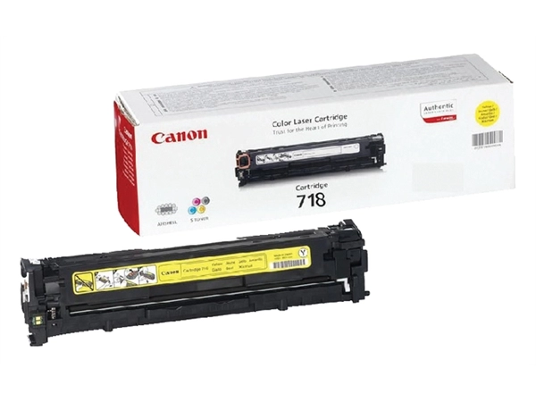 Een Tonercartridge Canon 718 geel koop je bij VHK Kantoorartikelen