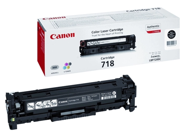 Een Tonercartridge Canon 718 zwart koop je bij VHK Kantoorartikelen