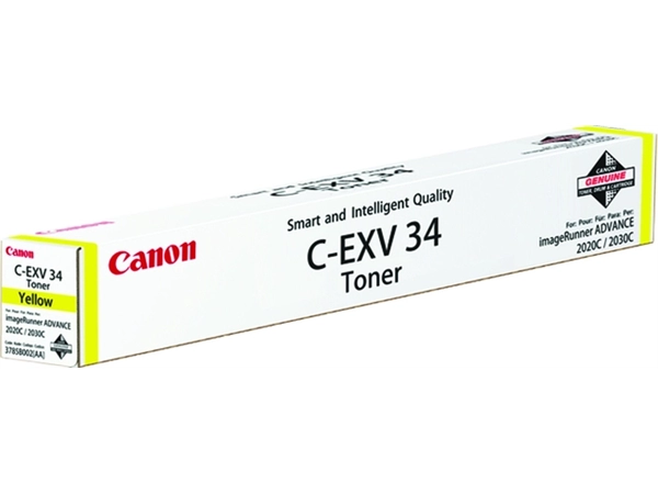 Een Tonercartridge Canon C-EXV 34 geel koop je bij VHK Kantoorartikelen