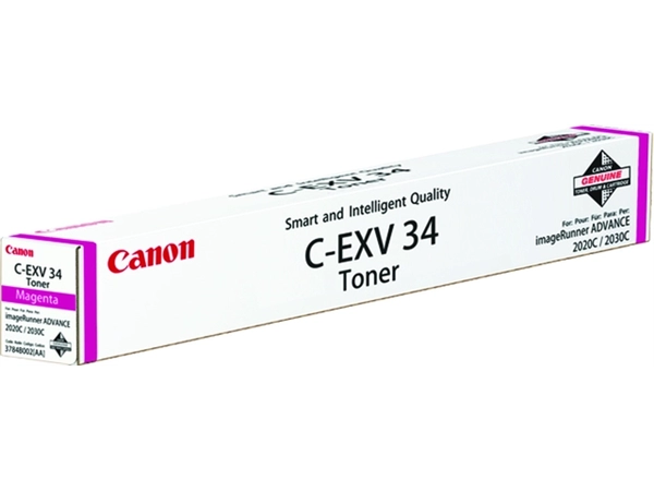 Een Tonercartridge Canon C-EXV 34 rood koop je bij VHK Kantoorartikelen