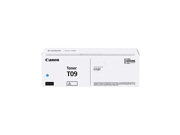 Een Tonercartridge Canon T09 blauw koop je bij VHK Kantoorartikelen