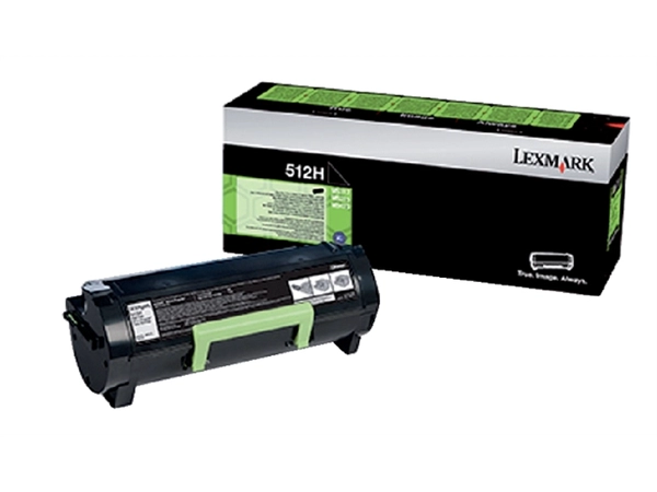 Een Tonercartridge Lexmark 51F2H00 prebate zwart koop je bij VHK Kantoorartikelen