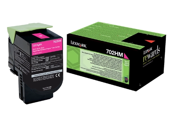 Een Tonercartridge Lexmark 70C2HM0 prebate rood koop je bij VHK Kantoorartikelen