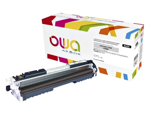 Een Tonercartridge OWA alternatief tbv HP CE310A zwart koop je bij VHK Kantoorartikelen