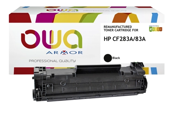 Een Tonercartridge OWA alternatief tbv HP CF283A zwart koop je bij VHK Kantoorartikelen