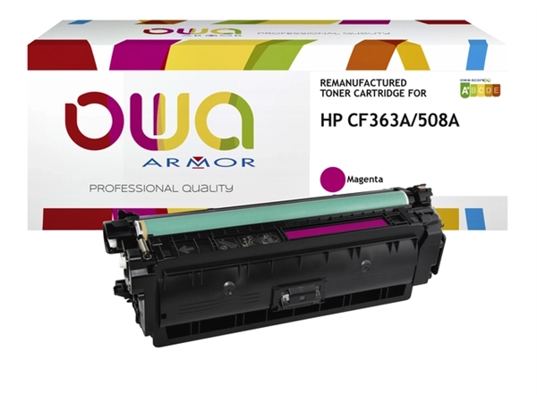 Een Tonercartridge OWA alternatief tbv HP CF363A rood koop je bij VHK Kantoorartikelen