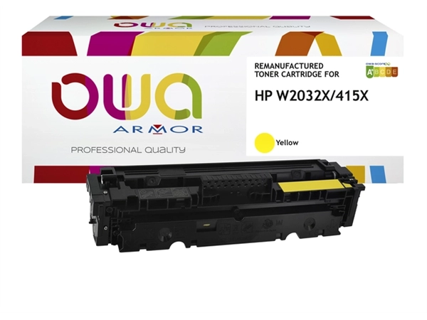 Een Tonercartridge OWA alternatief tbv HP W2032X geel koop je bij VHK Kantoorartikelen