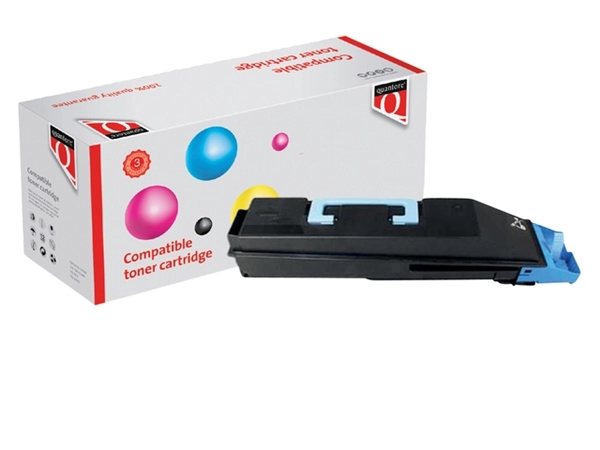 Een Tonercartridge Quantore alternatief tbv Kyocera TK-865C blauw koop je bij Hoekmankantoorartikelen.nl