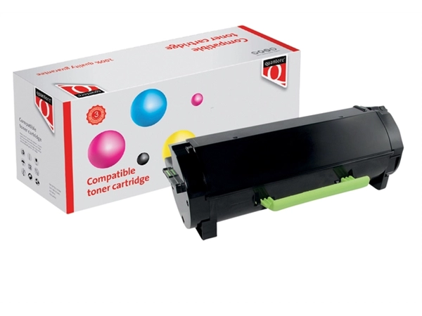 Een Tonercartridge Quantore alternatief tbv Lexmark 24B6186 zwart koop je bij VHK Kantoorartikelen